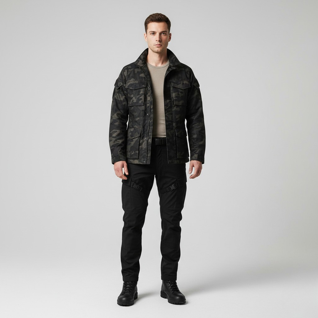 Veste utilitaire camouflage