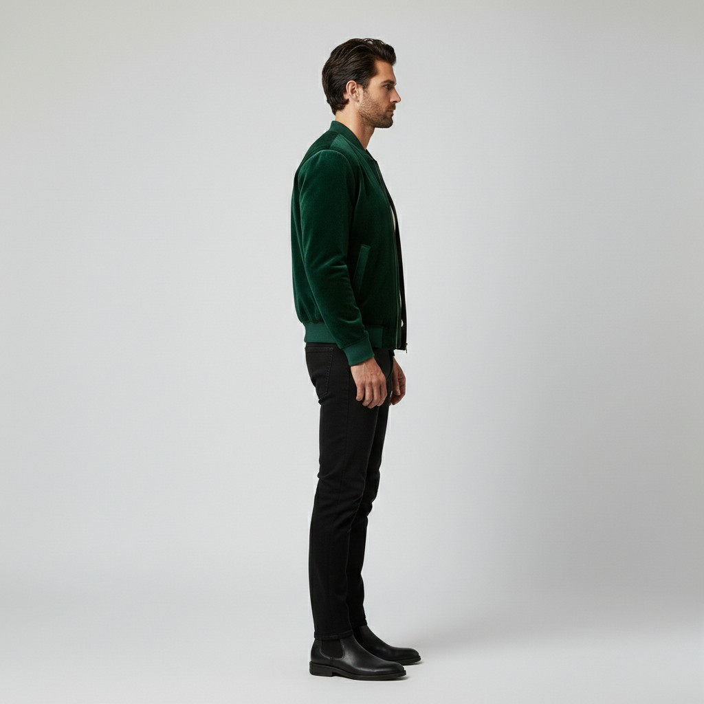 Blouson aviateur en daim