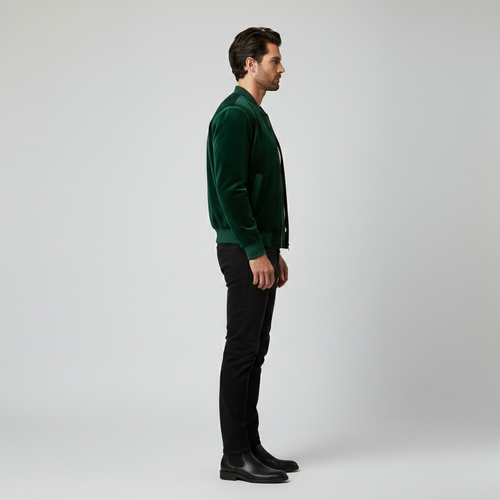 Blouson aviateur en daim