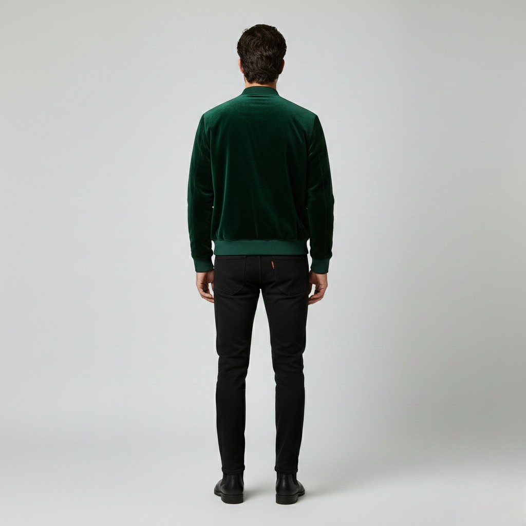 Blouson aviateur en daim