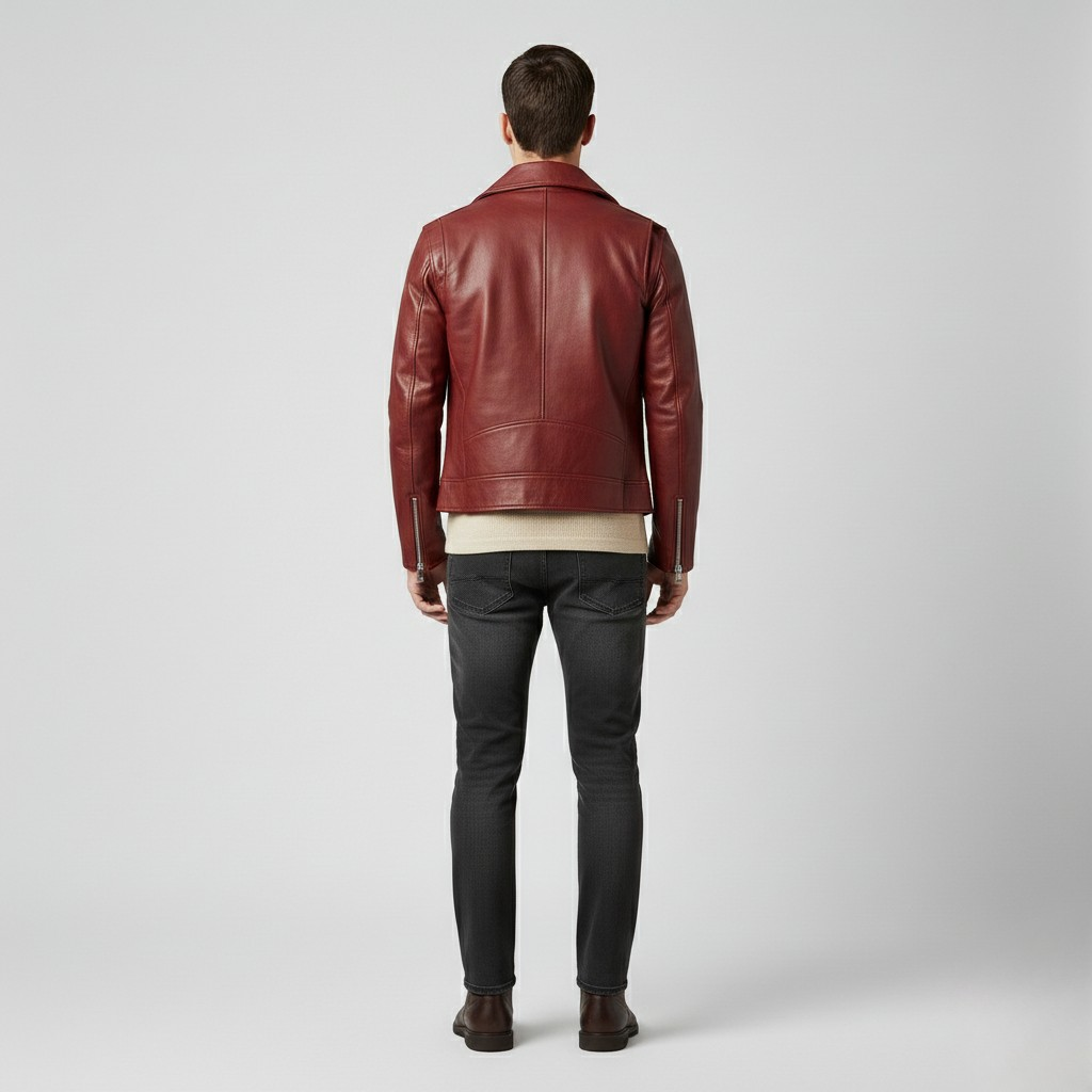 Veste en cuir pour motard